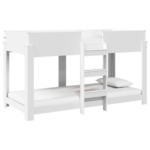 vidaXL Bunk Bed for Kids White 100 x 200 cm Engineered Wood