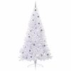 vidaXL Artificial Christmas Tree with Stand White 240 cm PVC and Steel