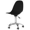 vidaXL Swivel Office Chair Black PP