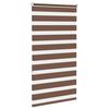 vidaXL Zebra Blind Brown 85x150 cm Fabric Width 80.9 cm Polyester