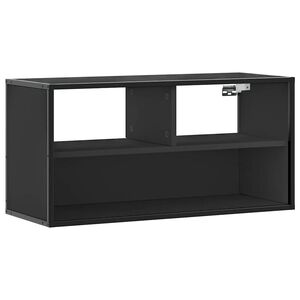 vidaXL TV Cabinet Black 80x31x39,5 cm Engineered Wood and Metal