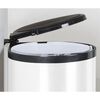 Practo Home Built-in Waste Bin 14 L White and Black