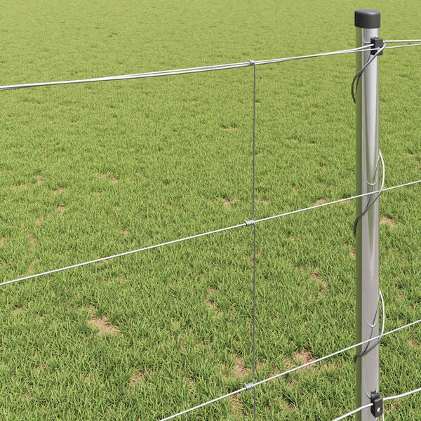 vidaXL Field Fence Silver 25 x 1 m Galvanised steel