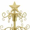vidaXL Metal Christmas Tree with Stand Gold 90 cm Powder-coated steel