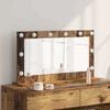 vidaXL Vanity Mirror with LED Strip Lights Old Wood 80 x 45 x 18 cm