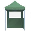 vidaXL Party Tent Folding Green 200 x 200 x 306 cm Oxford Fabric