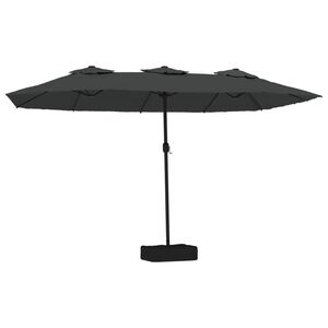 vidaXL Double-Head Parasol Anthracite 449x265 cm
