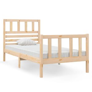vidaXL Bed Frame without Mattress Small Single Solid Wood