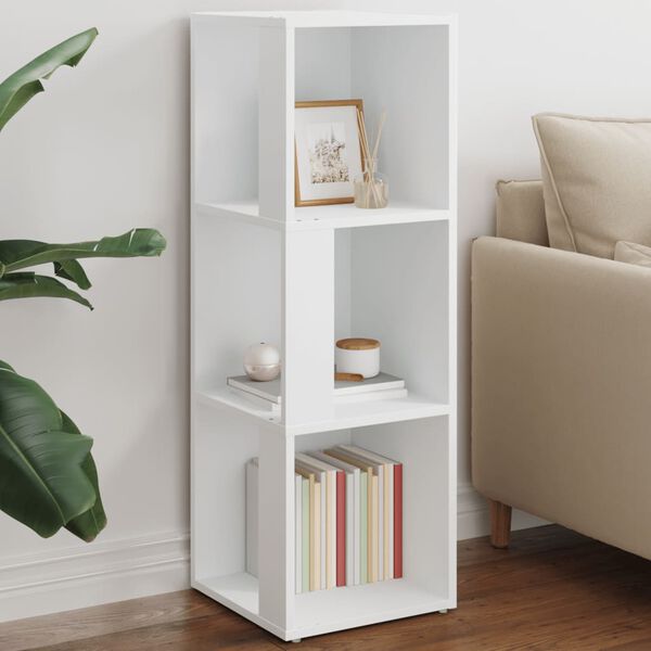 vidaXL Corner Cabinet White 33x33x100 cm Engineered Wood