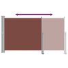vidaXL Patio Retractable Side Awning 140 x 300 cm Brown