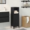 vidaXL Bathroom Cabinet Black Oak 30 x 30 x 100 cm Engineered Wood