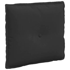 vidaXL Back Pillow Black 50 x 45 cm Microfibre Fabric