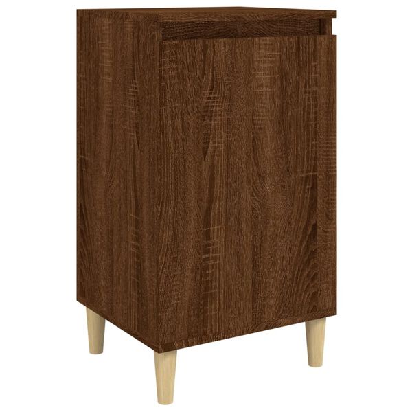 vidaXL Bedside Cabinet Brown Oak 40x35x70 cm Engineered Wood