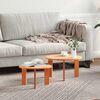 vidaXL Coffee Table 2 pcs Wax Brown Solid Pine wood