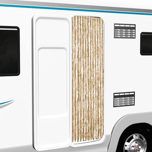 vidaXL Insect Curtain Beige 56x185 cm Chenille