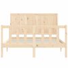 vidaXL Bed Frame without Mattress 140x200 cm Solid Wood Pine
