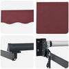 vidaXL Automatic Retractable Awning Burgundy 300x250 cm