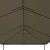 vidaXL Gazebo 600x298x270 cm Taupe 180 g/m²