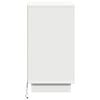 vidaXL Bedside Cabinet White 39 x 34.5 x 65 cm Engineered wood