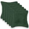 vidaXL Cushion Cover 6 pcs HOUTEN Dark Green 30 x 30 cm Boucl&eacute;