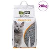 vidaXL Cat Litter with Baby Powder Fragrance Bentonite 20L