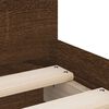 vidaXL Bed Frame without Mattress Brown Oak 75x190 cm Small Single Small Single