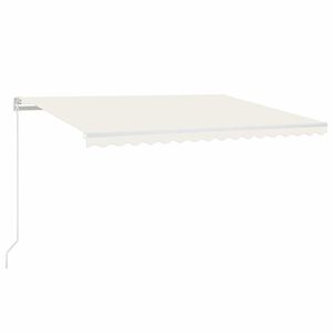 vidaXL Manual Retractable Awning 400x350 cm Cream