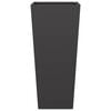 vidaXL Garden Planters Black 2 pcs 35x35x75 cm Steel