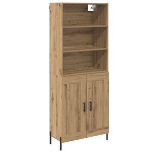 vidaXL Highboard Artisan Oak 69.5 x 32.5 x 180 cm Engineered Wood