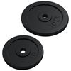 vidaXL Barbell and Dumbbell with Plates 90 kg Cast Iron