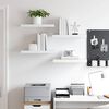 vidaXL Floating Wall Shelves 4 pcs White 50x23x3.8 cm MDF