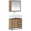 vidaXL Bathroom Furniture Set 2 pcs Artisan Oak Engineered Wood