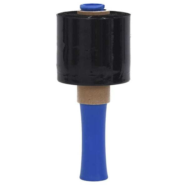 vidaXL Stretch Films 10 pcs Black 23 &micro;m 10 cm x 300 m