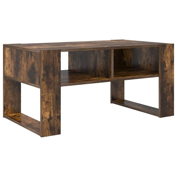 vidaXL Coffee Table Smoked Oak 92 x 53 x 45 cm Engineered Wood