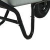 vidaXL Wheelbarrow Silver and Black 141 x 60 x 57 cm Steel