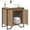 vidaXL Bathroom Sink Cabinet with Storage Artisan Oak 60 x 35 x 60 cm