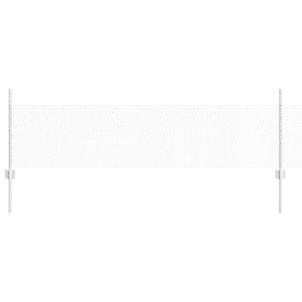 vidaXL Fence with Post Silver 0.5 x 100 m Steel