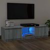 vidaXL TV Cabinet with LED Lights Grey Sonoma 120x30x36 cm