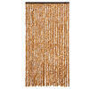 vidaXL Fly Curtain Ochre and White 100x230 cm Chenille
