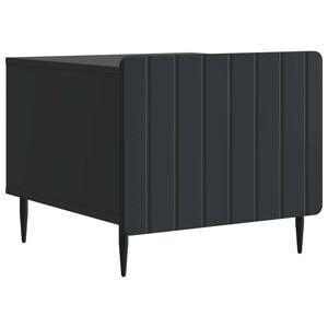 vidaXL Coffee Table with Drawer Black 49 x 50 x 42 cm Engineered Wood