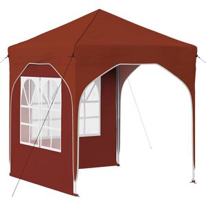 vidaXL Pop-up Party Tent 192 x 192 x 245 cm Terracotta