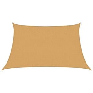 vidaXL Sunshade Sail 160 g/m&sup2; Trapezium Sand 3/4x2 m HDPE