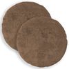 vidaXL Cushion Cover 2 pcs HEERLEN Light Brown &Oslash; 60 cm Faux Rabbit Fur