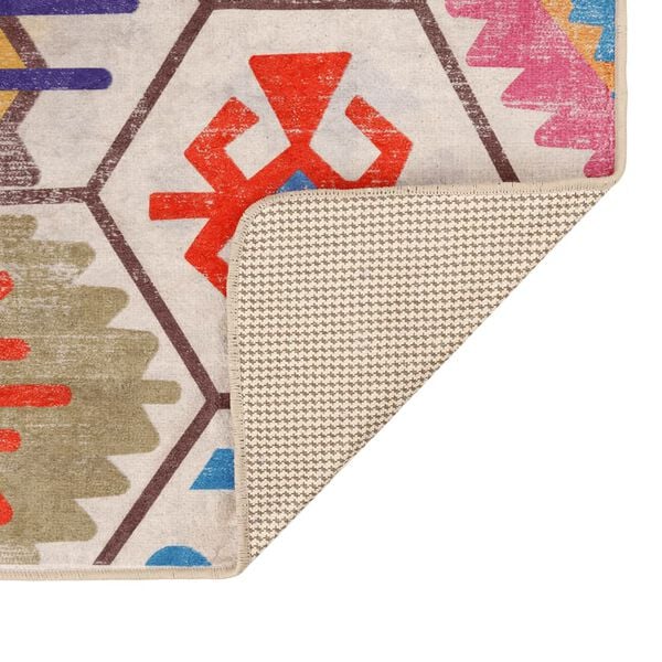 vidaXL Rug Washable Multicolour 190x300 cm Anti Slip
