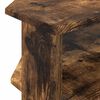 vidaXL Corner TV Cabinet Smoked Oak 102x40.5x45cm Engineered Wood