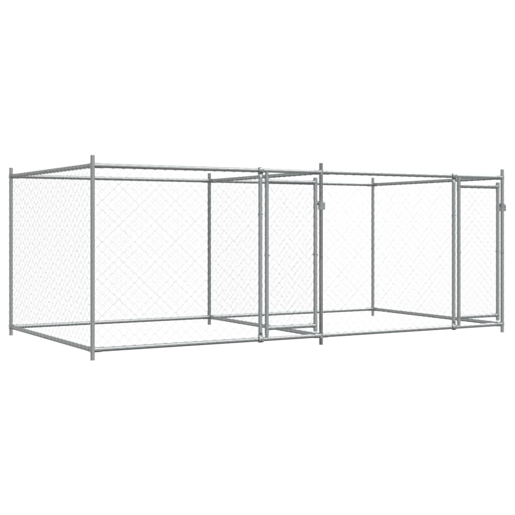 Grey dog cage top