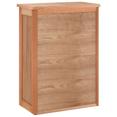 vidaXL Wall-mounted Bathroom Cabinet 42x23x60 cm Solid Wood Walnut