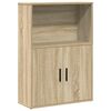 vidaXL Bookcase Sonoma Oak 60x24x85 cm Engineered Wood