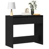 vidaXL Console Table Black Oak 89x41x76.5 cm Engineered Wood