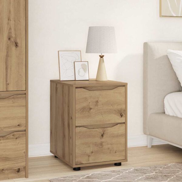 vidaXL Storage Cabinet Artisan Oak 40 x 48 x 57 cm Engineered Wood